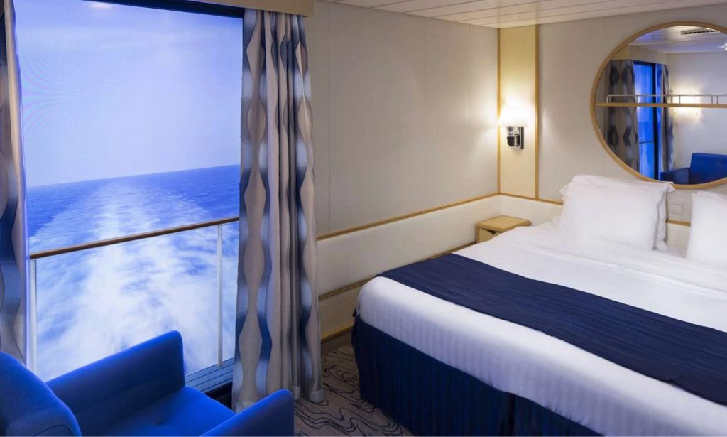 Virtual Balcony onboard Anthem of the Seas - @owenplaces Owen Places