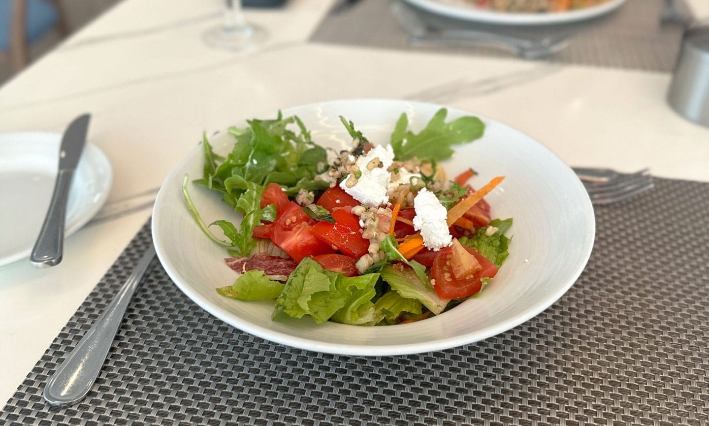 Food from the solarium onboard Oasis of the Seas