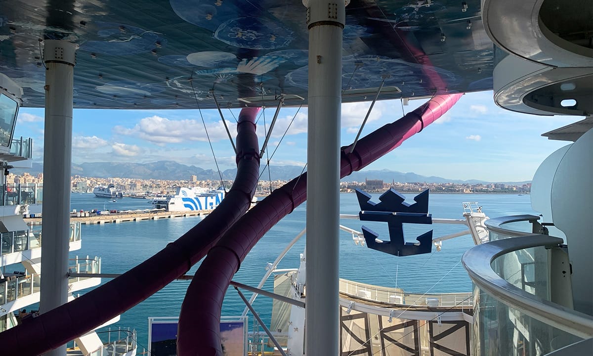 Views from the Boardwalk Balcony onboard Royal Caribbean Oasis of the Seas