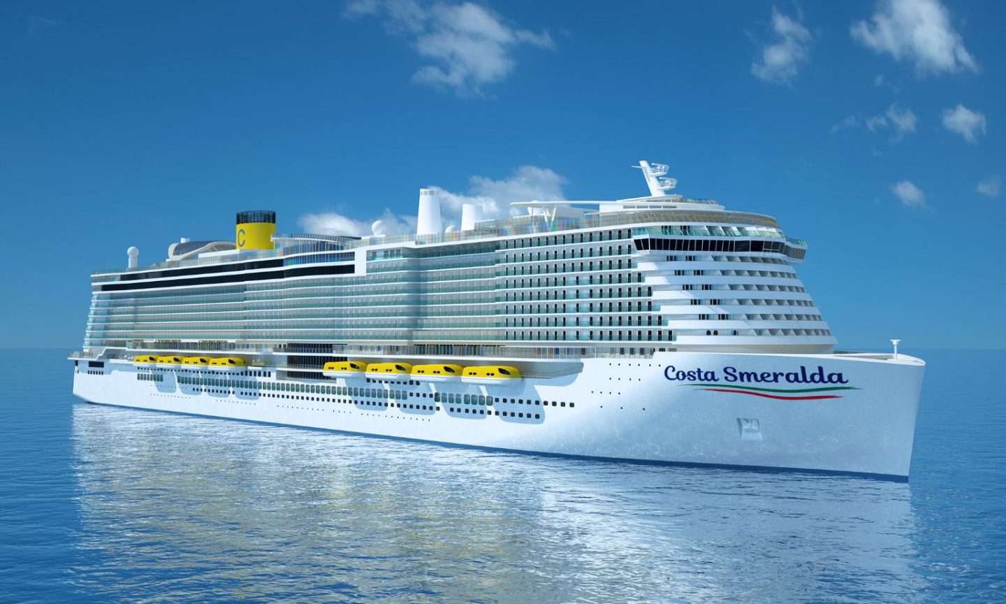 An exterior ship image, Costa Smeralda 