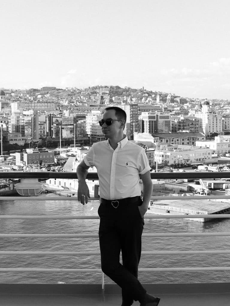 Photo of Owen Places stood on Oasis of the Seas