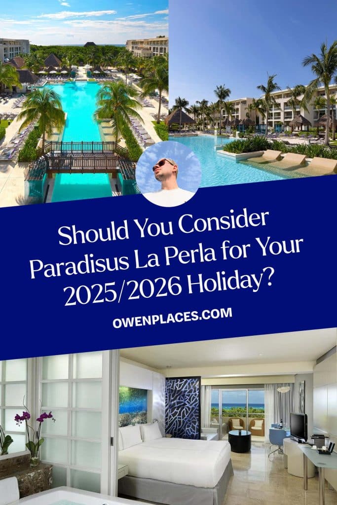 Pinterest graphic that says "Paradisus La Perla" on it