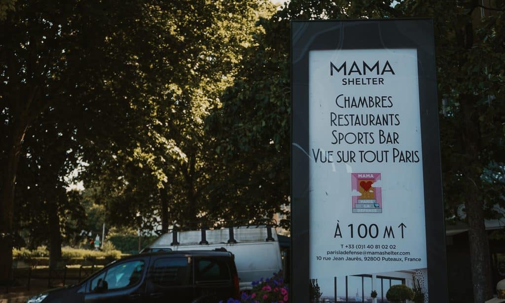 Wayfinding to Mama Shelter Paris La Défense