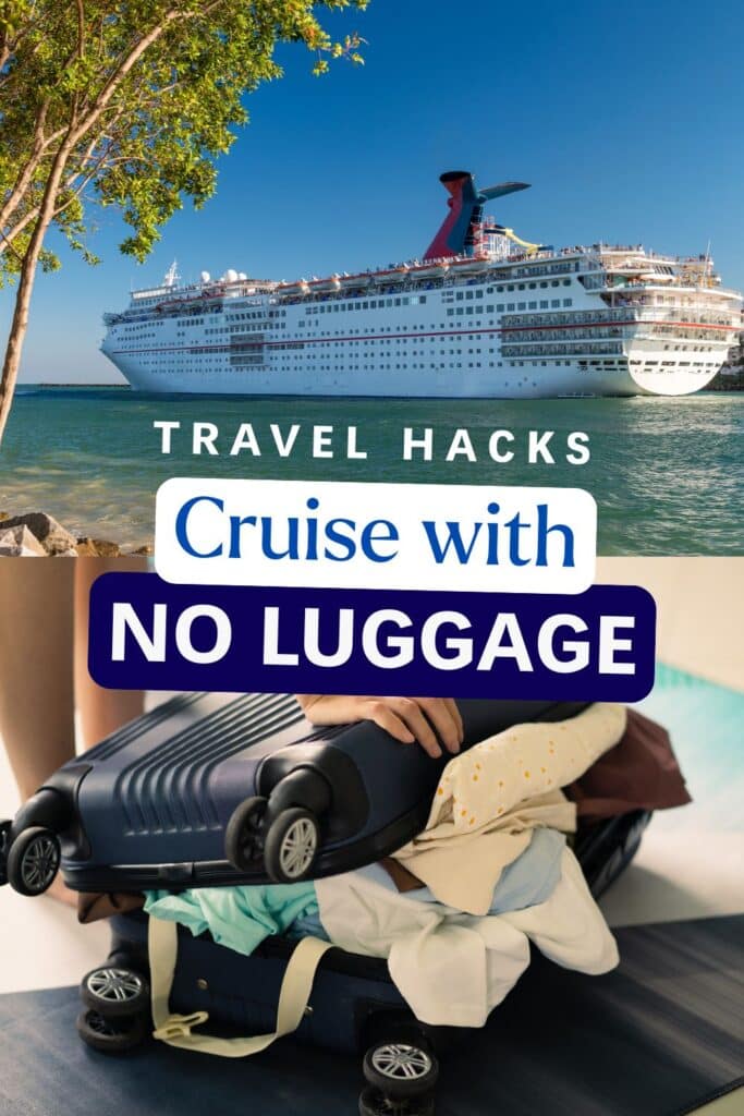 Packing Light on a cruise | Owen Places | Stock photo of suitcases stacked