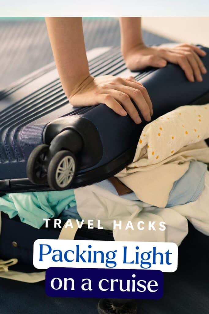 Packing Light on a cruise | Owen Places | Stock photo of suitcases stacked