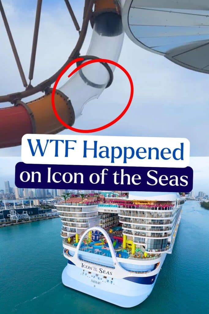 Icon of the Seas Waterslide broken