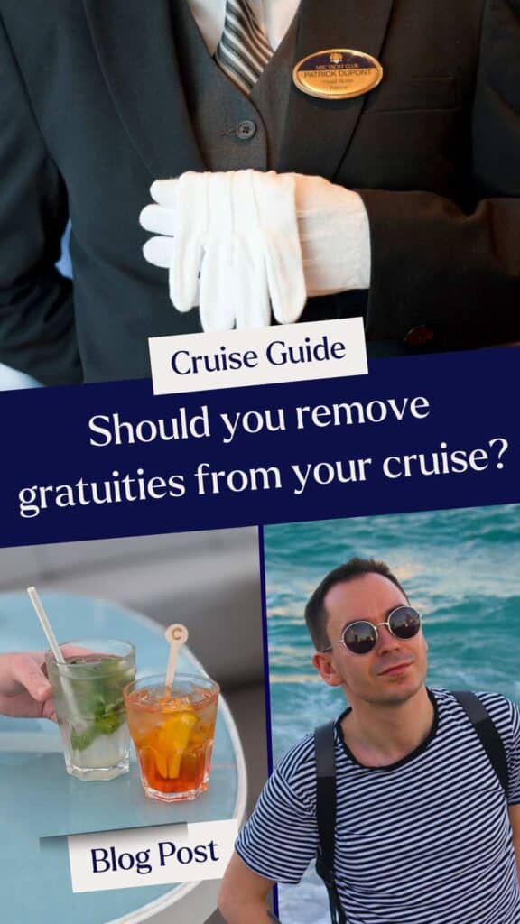 How to remove gratuities from your cruise