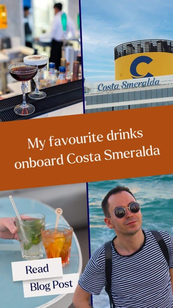My favourite drinks onboard Costa Smeralda