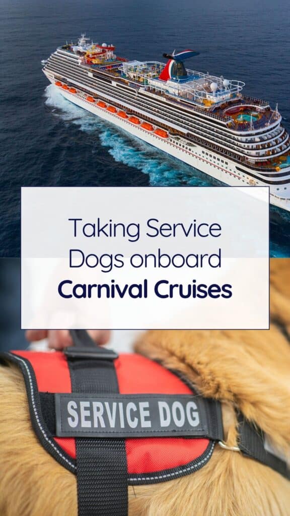 Service Dogs onboard Carnival Cruises