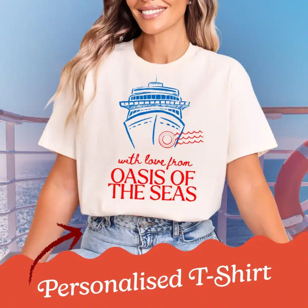 Cruise T-Shirts that says "with love from Oasis of the Seas" - Find Owen Places on Etsy