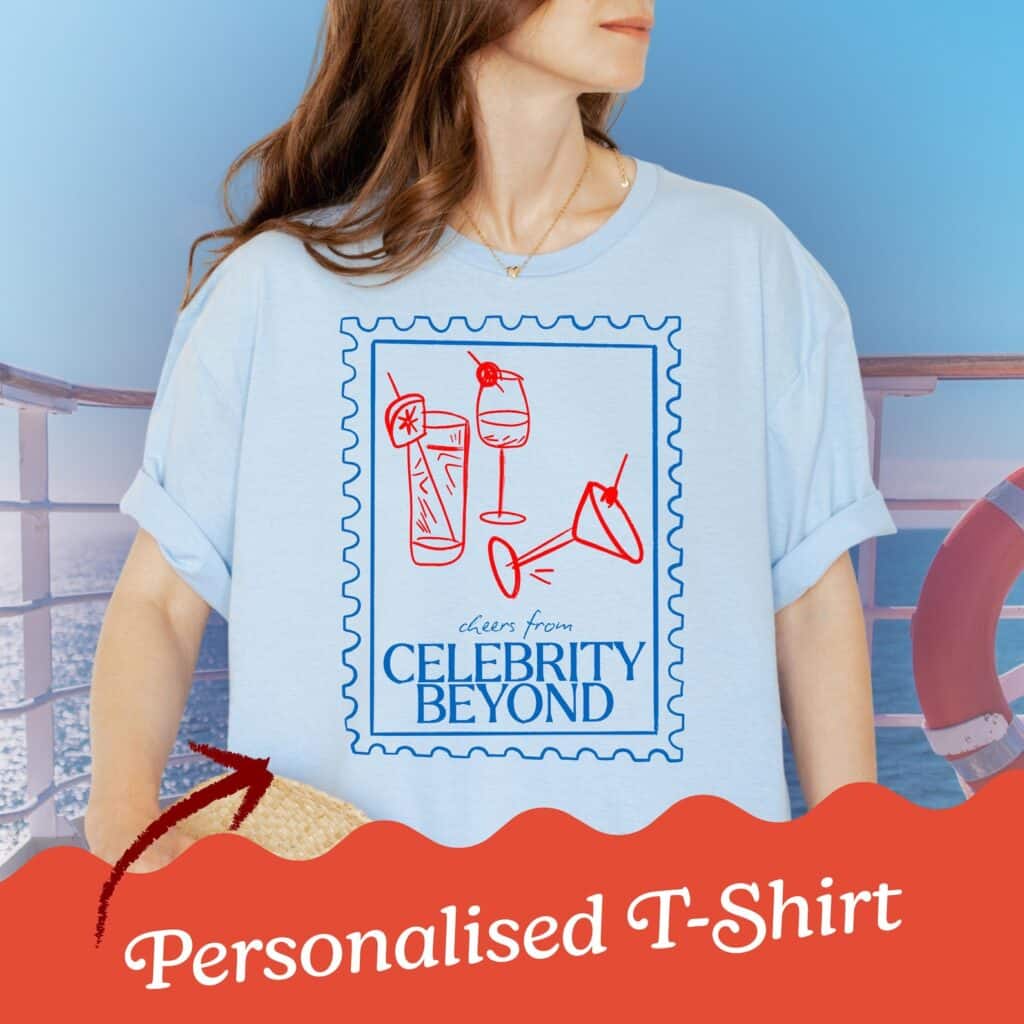 Cruise T-Shirts that says "Cheers from Celebrity Beyond" - Find Owen Places on Etsy