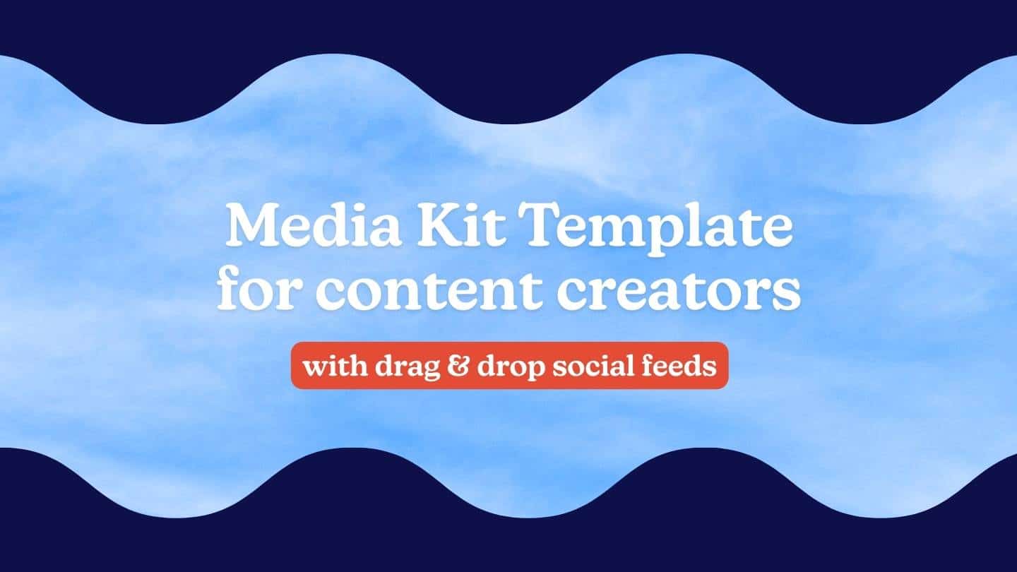 Media Kit Template for Canva