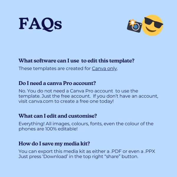 Media Kit Template for Canva | UGC | Content Creator