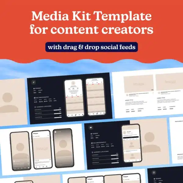 Media Kit Template for Canva | UGC | Content Creator