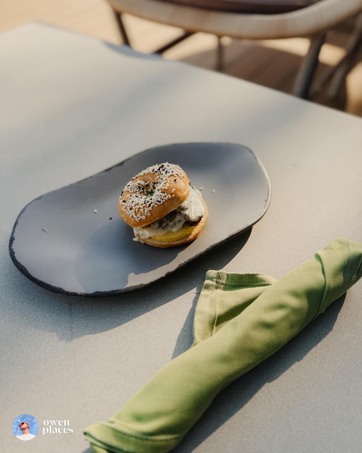 Bagel at Eden Cafe | Celebrity Beyond Review | Owen Places