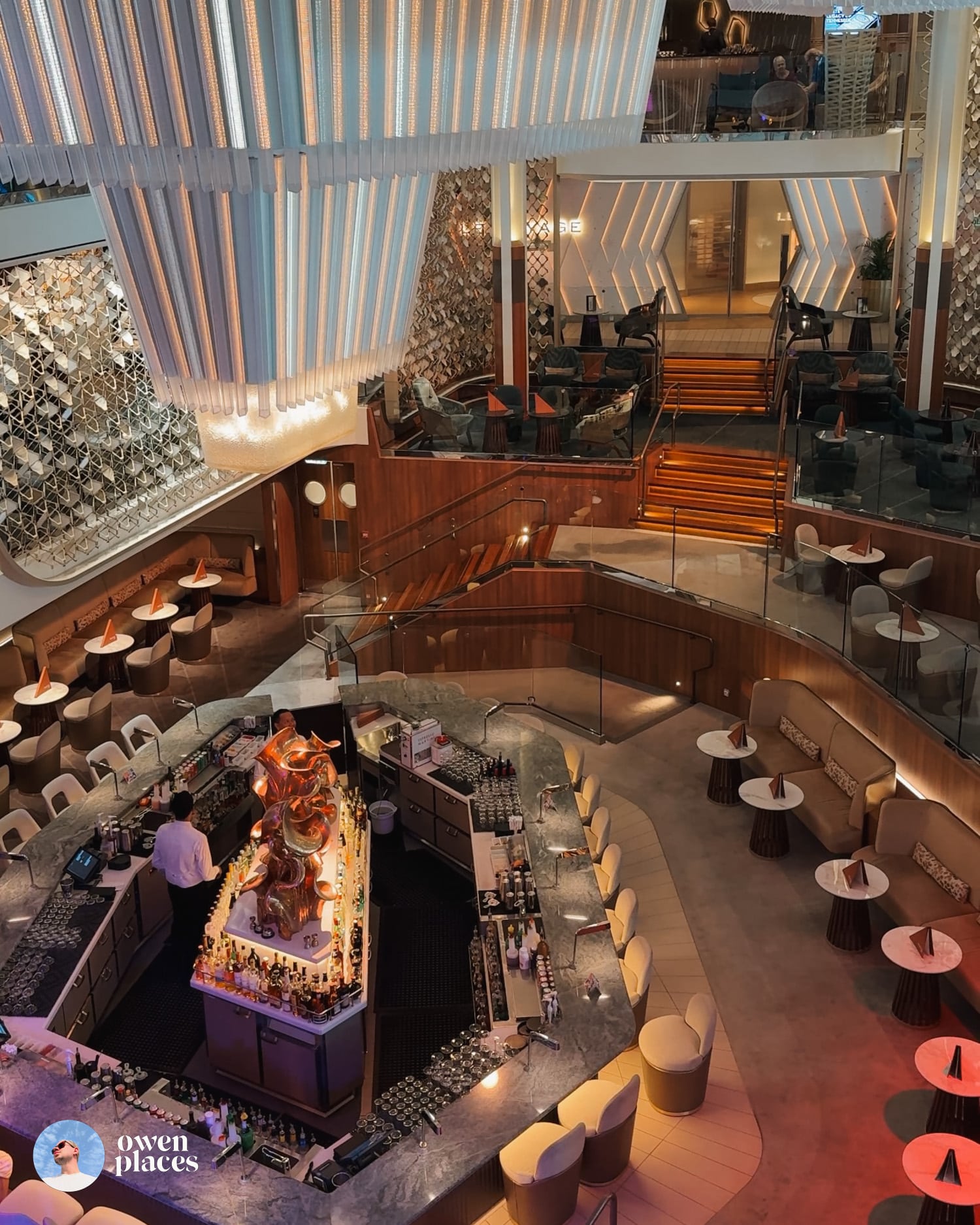 The Grand Plaza onboard Celebrity Beyond | Owen Places Review