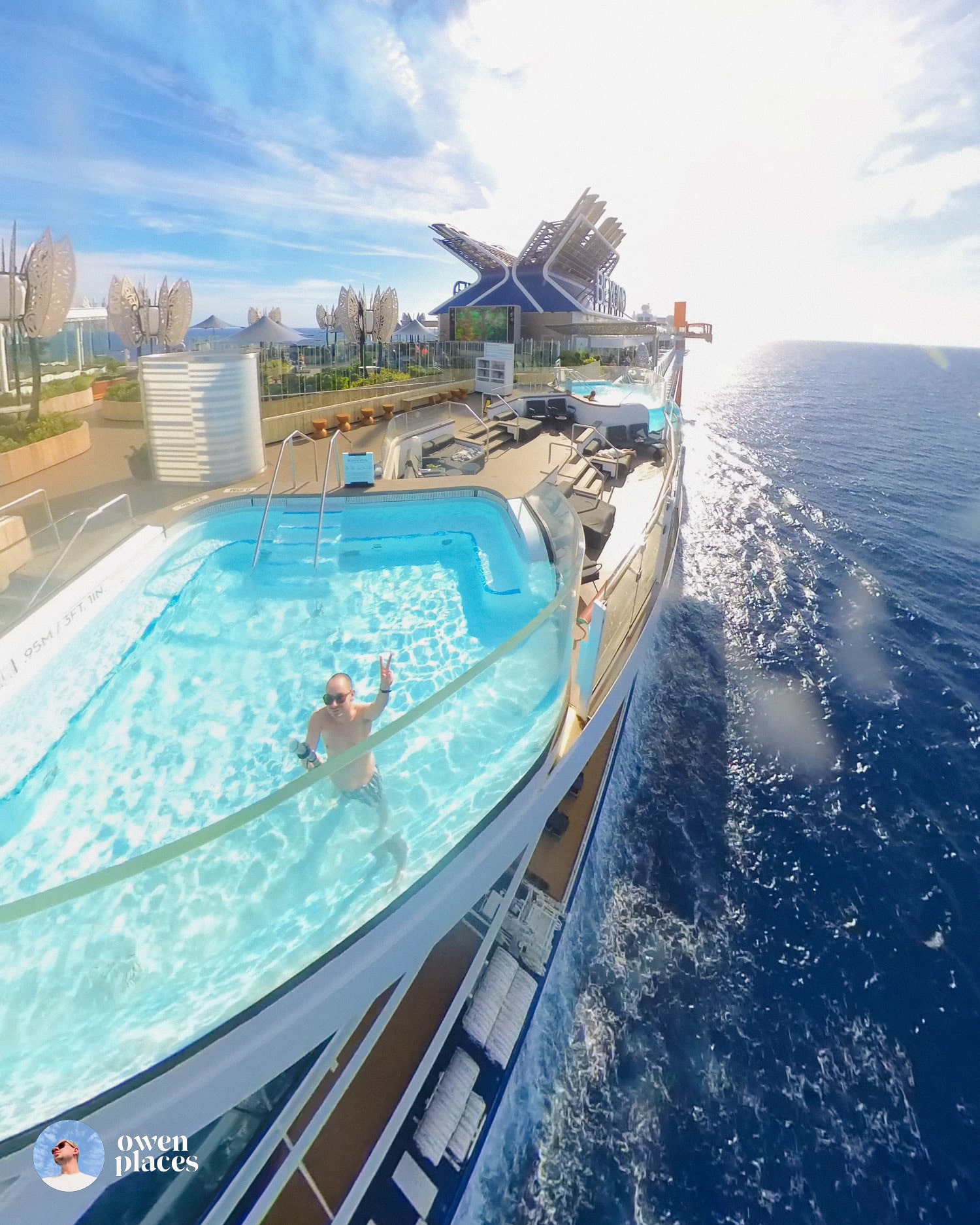 Plunge Pools onboard Celebrity Beyond | Owen Places Review