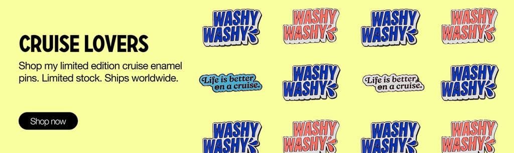 Washy Washy Enamel Cruise Pin