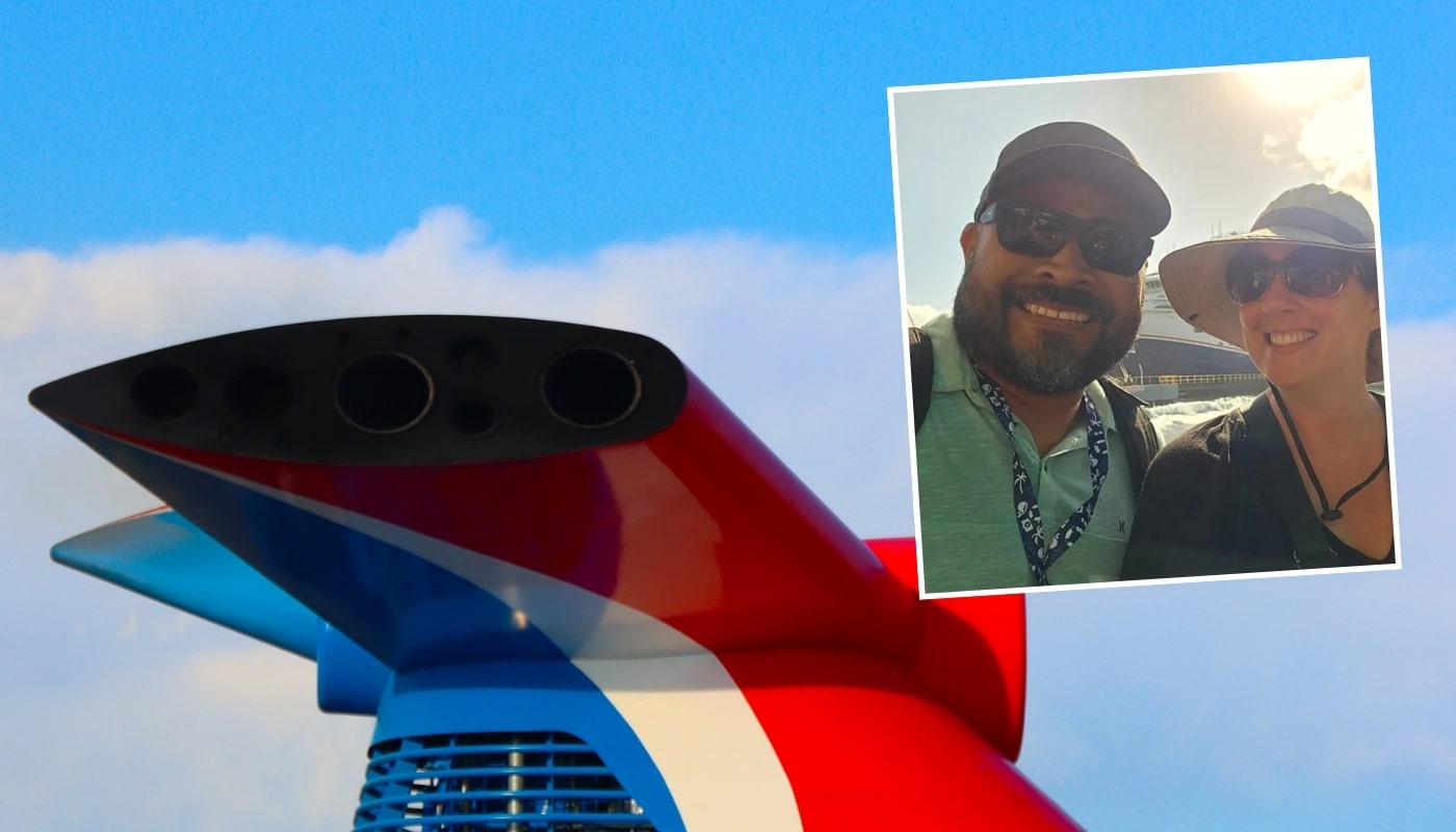 Photo of Carnival funnel with Joey Martinez overlayed