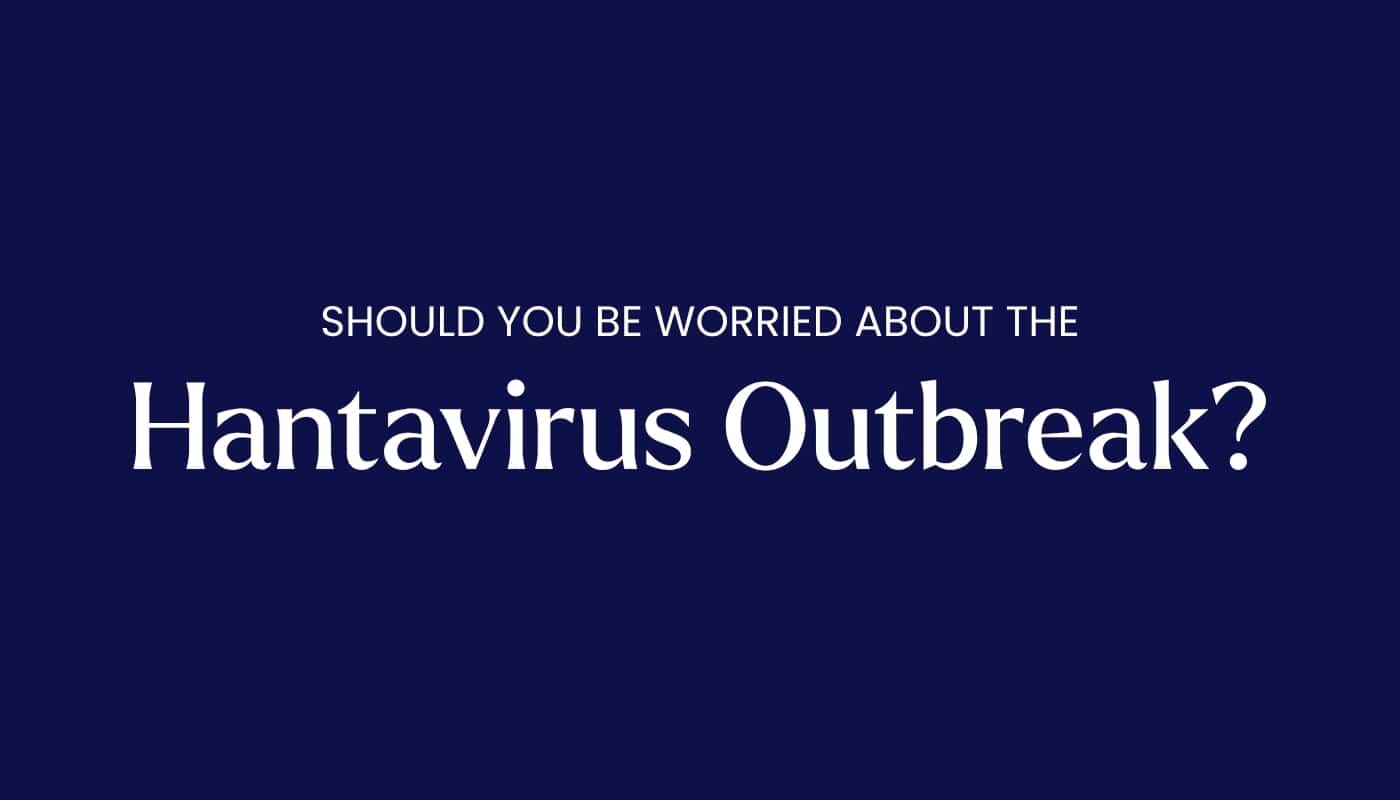 Blue background with text overlayed that says "Should Cruisers Worry About the Recent Hantavirus Outbreak?"