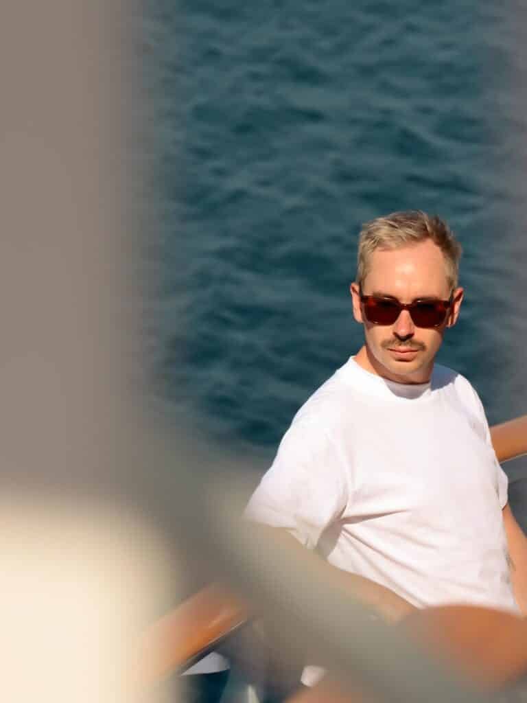 Owen relaxing onboard Sun Princess